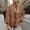 Coffee, variant on Vivianyn HD Women's Oversized Quilted Fleece Jacket, Zip Up Warm Winter Casual Coat,Orange,Size S-XXL