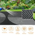thumbnail image 5 of Yesurprise 320Gsm Outdoor Carpet, 9x12ft (270x360cm) Half Circle, Black/White, Xxy-Modern Design, PP Tube Plastic Woven, 5 of 7