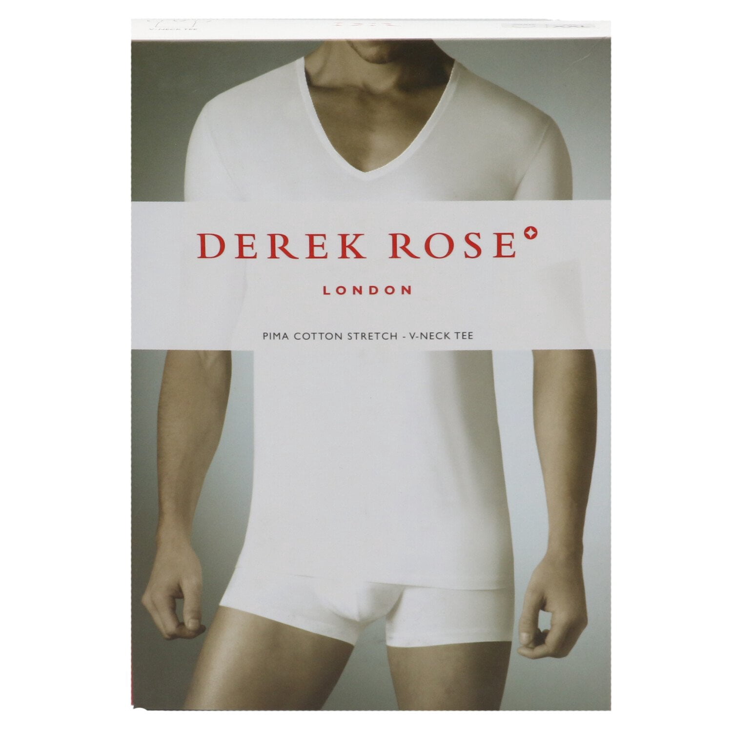 Derek Rose Men's White Jack Pima Cotton 