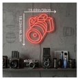 thumbnail image 2 of Letrero De Neón LED Con Forma Cámara Para Pared, Ideal Para Estudio Fotográfico, Decoración Creativa, Dormitorio, Sala Juegos, 19.6918.23in/5046.3cm, 2 of 6