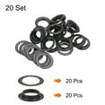 thumbnail image 3 of Uxcell 20 Set Ojales con Arandelas 1" Kit de Herramientas de Ojales de Hierro, Negro, 3 of 6