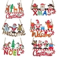 thumbnail image 2 of 1 Uds. Colgante creativo de Navidad adornos colgantes de madera decoración de bienvenida de Navidad Año Nuevo adornos colgantes de árbol de Navidad accesorios de regalo xuanjing  unisex, 2 of 2