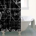 thumbnail image 4 of Math Equations Algebra Black Pattern Shower Curtain 36"x72" ,Bathroom Decorative Shower Curtains Set with 12 Hooks,Modern Waterproof Washable Shower Curtain, 4 of 6