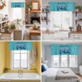 thumbnail image 5 of This Way To The Pool Valance Curtain Abstract Summer Letter Print Window Valances Rod Pocket Short Curtains Window Treatments for Kitchen Bedroom Bathroom Laundry 56" x 16", 5 of 9