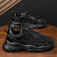 thumbnail image 5 of Plus-size Men's Shoes: Thick-soled Golden Sneakers Student Anti-slip Running Shoes, Soft-soled Trendy Shoes with Mesh Breathable Design, Height-increasing Casual Shoes,, 5 of 9