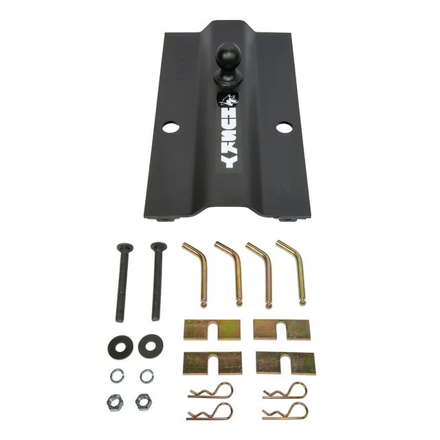 Husky Towing Gooseneck Trailer Hitch 31368 Multi Fit; 25000 Pound Weight Carrying Capacity; In-Bed; Fixed Offset Ball