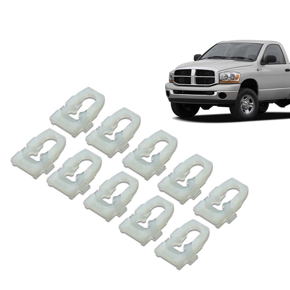 Body Side Fender Door Box Belt Molding Trim Clips 10pcs Fit for Dodge Ram 1977-1990