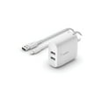 thumbnail image 1 of Chargeur mural double USB-A 24 W BOOST↑CHARGE™ <br>+ Câble Lightning vers USB-A, 1 of 6