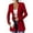 Red, variant on Women'S Casual One Button Waffle Open Front Long Sleeve Work Office Suit Jackets Black M