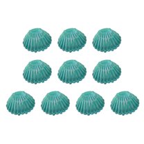 Xinwanna Sea Shell Candy Box Mermaid Shell Treat Container Plastic Chocolate Box Jewelry Holder for Wedding Birthday Shower Decoration (Green, 10 pcs)