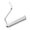 1 silver, variant on Back Training Cable Handle, Single Pull Attachment, L Shaped Structure, Secure Texture, Fitness Equipment Connector
