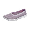 thumbnail image 2 of HTHLVMD Mesh Slip-On Walking Shoes, Breathable Comfort Sneakers, No-Tie Casual Shoes, Women's Slip On Walking Knit Loafer Flat Sneaker for Women Lightweight Breathable Walking Shoes, Light Purple 5.5, 2 of 5