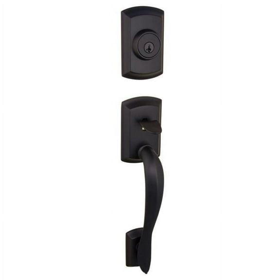Kwikset 802AVHLIP-514 Avalon Handleset in Iron Black