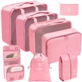 thumbnail image 1 of Juego organizador de viaje de 8 piezas: ¡cubos de embalaje para un viaje eficiente! Bolsa ordenada para zapatos, 1 of 8