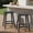 CLASSIC BLACK, variant on CIOKEA 29'' Bar Stools set of 2, All-Weather Durable Heavy Duty HDPE Stools with Footrest, Waterproof Patio Seats Modern Bar Height Stools for Indoor/Outdoor, Dark Bule