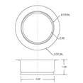 thumbnail image 2 of Westbrass D208-20 4-1/4" Standard Kitchen Sink Waste Disposal Flange, Stainless Steel, 2 of 4