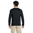 thumbnail image 2 of The Gildan Adult Softstyle 45 oz Long Sleeve T-Shirt BLACK L, 2 of 3