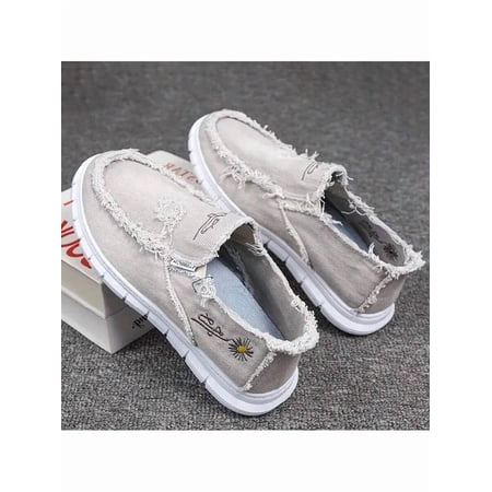 Four-Season Outdoor Slip-On Unisex Canvas Comfort Shoes: Soft Sole Low-Top Design – Runs True to Size