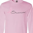 thumbnail image 4 of Inktastic Breast Cancer Survivor Pink Ribbon Long Sleeve T-Shirt, 4 of 5