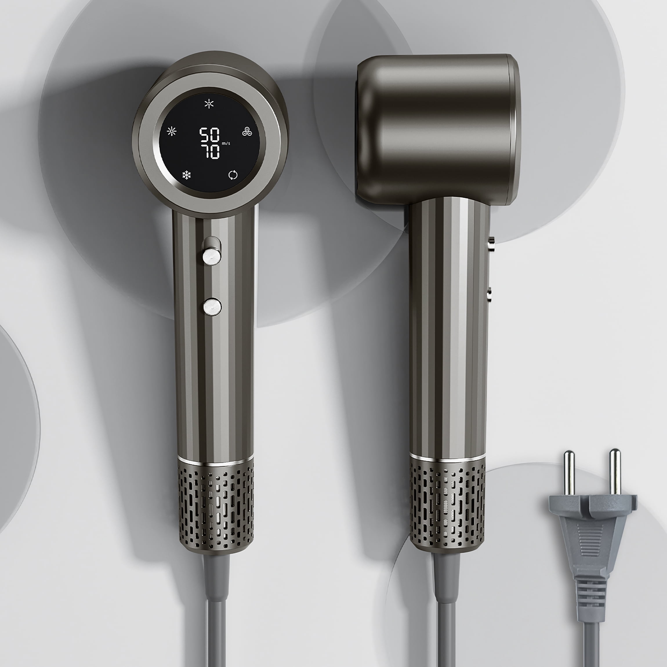 EXF High-Speed Hair Dryer, Salon-Grade, No Heat Damage, Low Noise, Lightweight with Diffuser & Nozzle