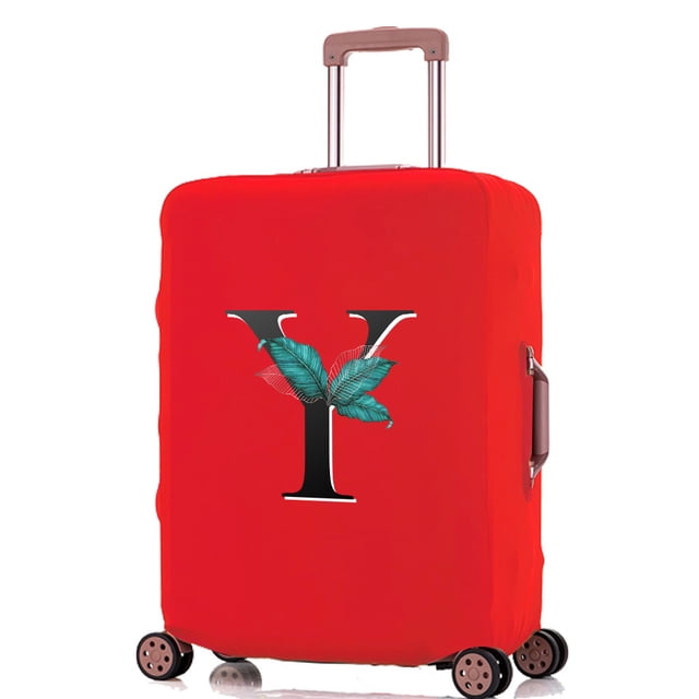 Housses de Valise de Voyage Protecteur de Housse de Valise Réutilisable pour Lavable Série Motif Imprimé Feuille 18-32 Pouces Accessoires de Voyage 8feuilles Y S