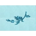 thumbnail image 1 of Ahgly Company Machine Washable Indoor Rectangle Transitional Blue Diamond Blue Area Rugs, 2' x 4', 1 of 7