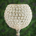 thumbnail image 3 of BalsaCircle 30" Gold Crystal Beaded Goblet Candle Holder Party Wedding Dining Centerpieces Decorations, 3 of 6