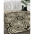 thumbnail image 3 of Ahgly Company Tapis Rond Lavable en Machine Intérieur Transitionnel Gris Minuit, 7 Pieds Rond, 3 of 7