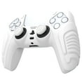 thumbnail image 6 of PlayVital Raging Warrior Edition Controller Protective Case Cover for PS5, Anti-Slip Rubber Protector Soft Silicone Skin for PS5 Controller with Thumbstick Caps - White, 6 of 8