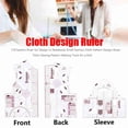 thumbnail image 6 of Plastic Clothes Design Ruler for Fabric Design, Suitable for Students, Designers, Pattern Designers and Tailors, 6 of 9