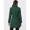 thumbnail image 4 of Abrigo Largo de invierno Allegra K para Mujer Verde XS, 4 of 6