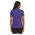 thumbnail image 2 of Port Authority Women's Short Sleeve Silk Touch Classic Polo Shirt Purple X-Small, 2 of 4