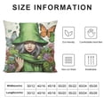 thumbnail image 5 of YINGXI Hello Green Decorative Throw Pillow Cover – Seasonal Accent for Stylish Decor 12x12in, 5 of 5