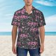 thumbnail image 2 of Fotbe Lovely Mom Ever Camisa Hawaiana para Hombre Unisex – Camisa Casual de Verano con Botones de Manga Corta de Algodón y Lino,Medium, 2 of 7