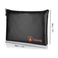 thumbnail image 3 of Xihbxyly Bolsa Ignífuga para Documentos, con Doble Protección Contra Fuego y Agua, para Guardar Dinero En Efectivo, Joyas y Archivos Importantes, Flexible y Portátil, para Emergencias, 29 X 20 Cm., 3 of 4