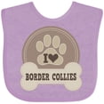 thumbnail image 3 of Inktastic Border Collie Dog Gifts Girls Baby Bib, 3 of 4