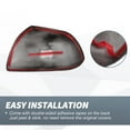 thumbnail image 5 of Car Rear View Driver Passenger Side Mirror Cover Cap Overlay for Toyota Sienna 11-20 Pair Gloss Black, 5 of 6
