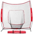 thumbnail image 1 of YOYO 7ft x 7ft Baseball & Softball Practice Net for Hitting & Pitching Practice with Bow Frame, Collapsible and Portable, 1 of 7