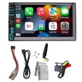 thumbnail image 5 of Double Din Car Stereo with CarPlay & Android Auto, 7 Inch Touchscreen FM/AM Radio, Bluetooth, Mirror-Link, Backup Camera, 5 of 5