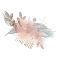 thumbnail image 2 of EeaseCA 1 Pc Hanfu Hair Decor Handmade Cloth Flower Hair Comb Hair Accessory (Golden), 2 of 7