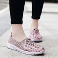 thumbnail image 2 of XIHAHA-zapatos planos con banda elástica para mujer, mocasines de rejilla con suela suave, cómodos, a la moda, 2 of 5