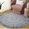 thumbnail image 2 of SAFAVIEH Renewal Donelle Solid Area Rug, Ivory/Black, 3' x 3' Round, 2 of 7