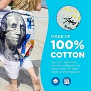 Kaufman New Bill Multicolor Beach Towel. Size 30x 60 Bath Towel - 2 Pack Set