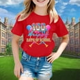 thumbnail image 2 of Rhuody Hauts pour Filles T-Shirt à Col Rond T-Shirt à Imprimés de Dessins Animés T-Shirt à Manches Courtes Hauts Mode Fille Hauts d'Été 2-3 Ans Rouge, 2 of 4