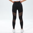 thumbnail image 6 of Women's Hollowed Out High Waisted Yoga Pants, Seamless Hip Lifting Workout Leggings, Quick Dry Running Fitness Pants for Women, Tummy Control Athletic Gym Pants Black L, 6 of 8