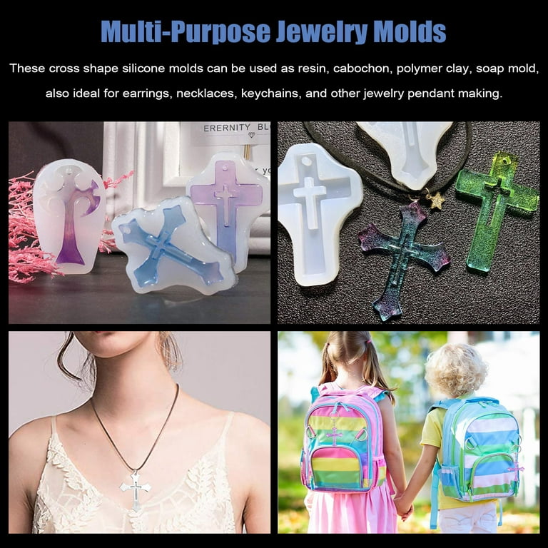 Silicone Mold Jewelry Resin Set for DIY Pendant Bead Necklace Bracelet  Jewelry Mold Making Craft