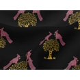 thumbnail image 4 of oneOone Viscose Jersey Fabric Bird & Tree Block Print Sewing Fabric BTY 60 Inch Wide, 4 of 5