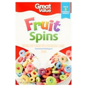 Great Value Multi-Grain Cereal, Fruit Spins, 21.7 Oz (Pack of 3)