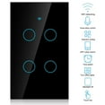 thumbnail image 3 of Smart Switch, Smart Light Switch, WiFi Smart Wall Light Switch, Single Circle WiFi Touch Screen Switch for Alexa 4 Way US, 3 of 7