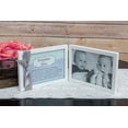 thumbnail image 2 of Grandma of Twins Poem White Double Hinged 4 x 6 Photo Frame with Ribbon, 2 of 2
